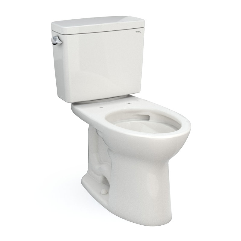 Drake® 1.6 GPF Elongated Two-Piece Toilet (Seat Not Included), Colonial White