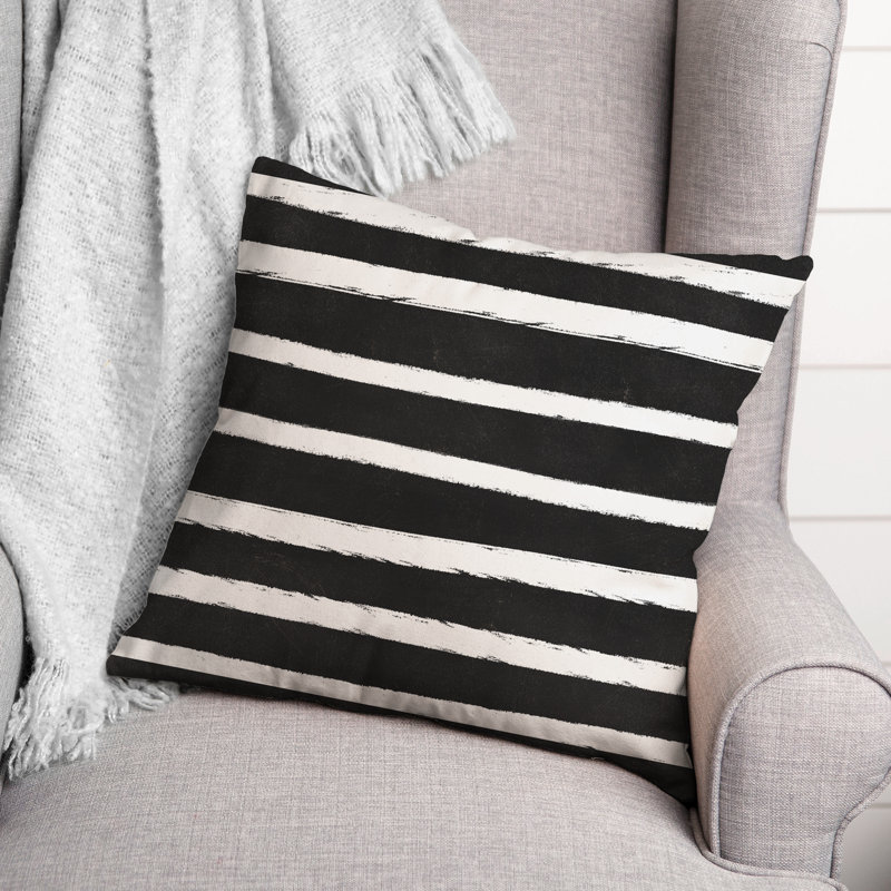 Housse et insert de coussin carré peint , 16" x 16"
