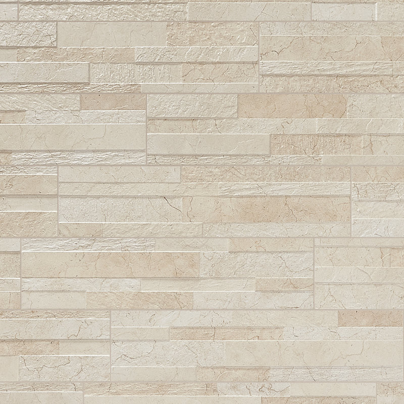 Tiffany 6" x 24" Ledger Panel Porcelain Wall Tile, Beige