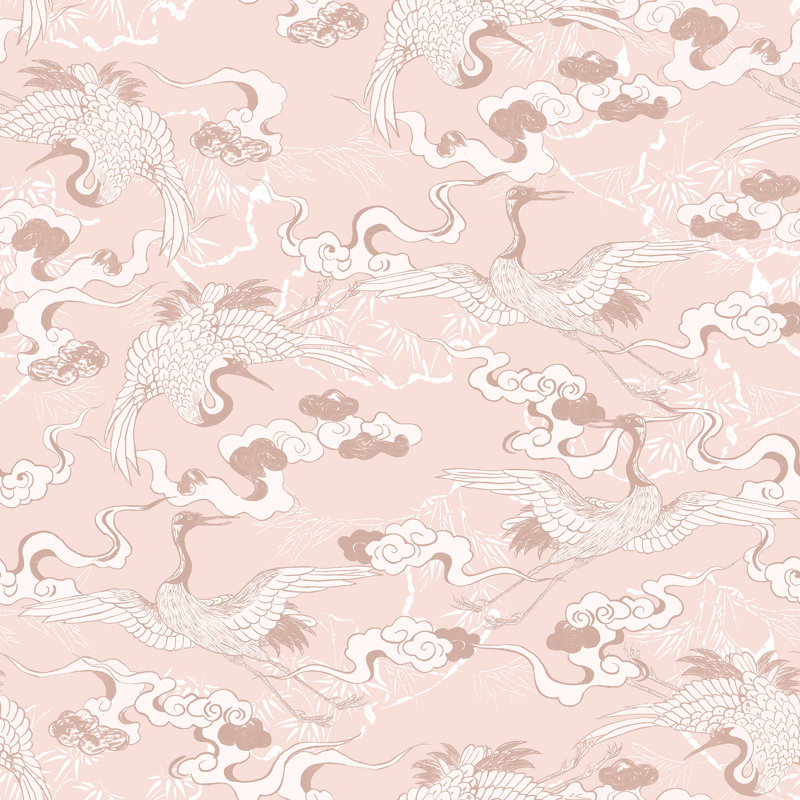Yuki Osada Wallpaper Double Roll, Blush Rose