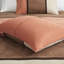 Édredon 7 pièces Coral Queen - literie en faux suède 2 taies décoratives, coussins carrés, 1 coussin, jupe de lit incluse-118742546