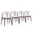 Set Of 4 Dining Chair, Upholstered Dining Chairs With Curved Back And Solid Legs