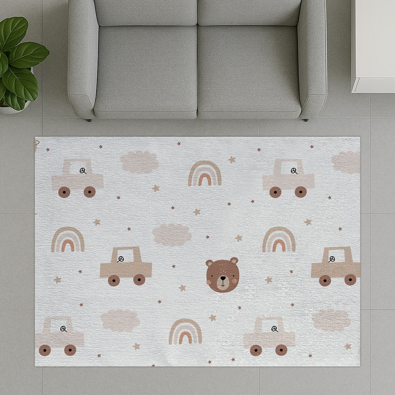 Geometric Shapes Area Rug, Runner 70 x 140 cm