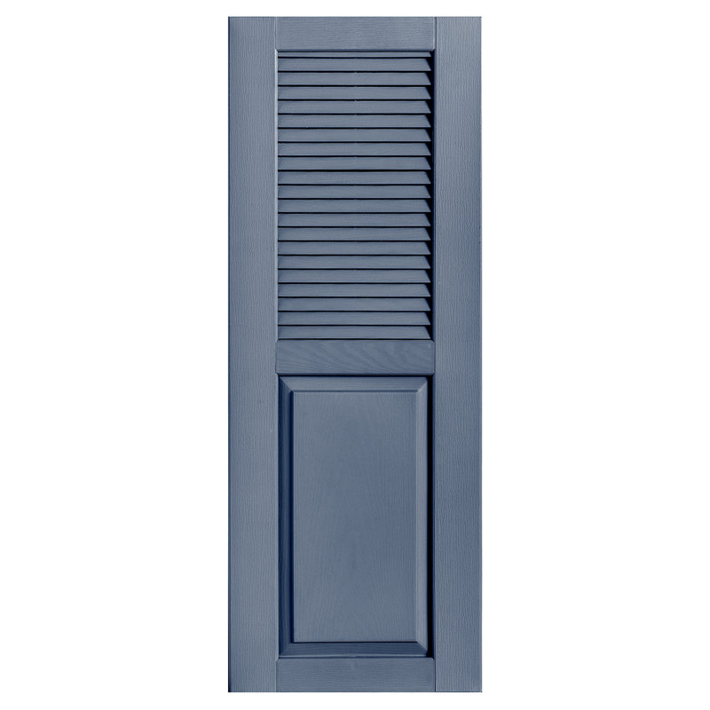 Combinaison droite à persiennes combinées, Bleu, 39 po, 15 po
