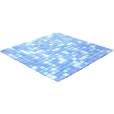 Carreau de mosaïque en verre 0,6 po x 0,6 po Mingles