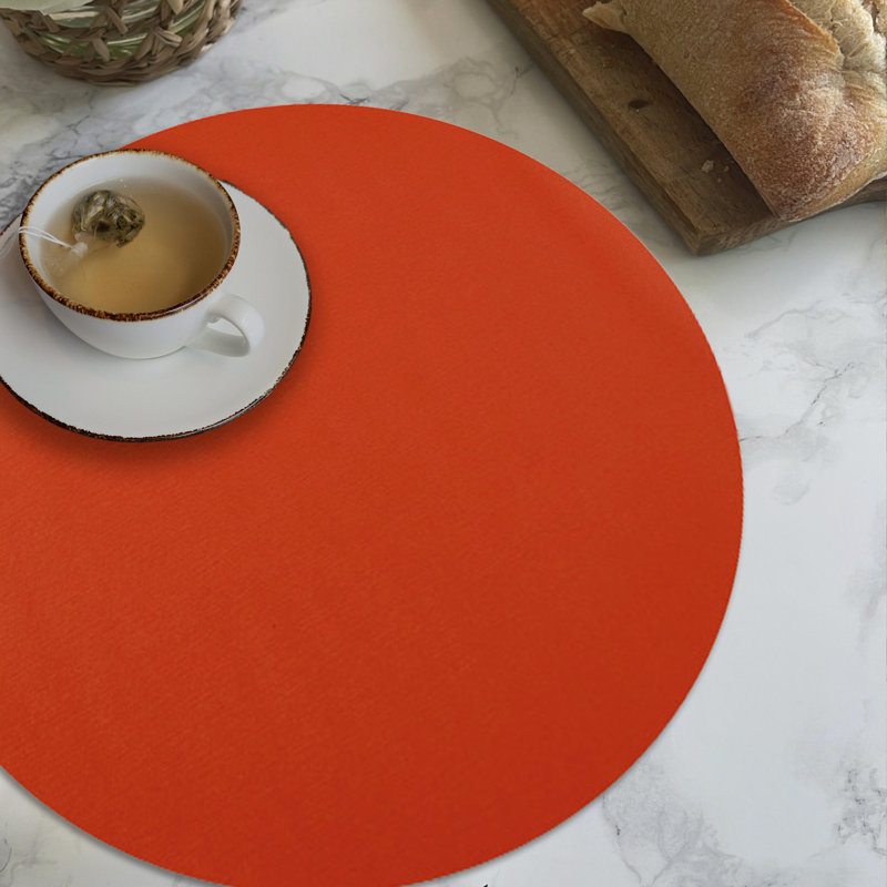 Napperon orange brillant, Orange