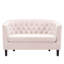 Causeuse en velours argenté Orchid Greta-806005903