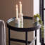 Loughman Mirror Glass Lamp Table