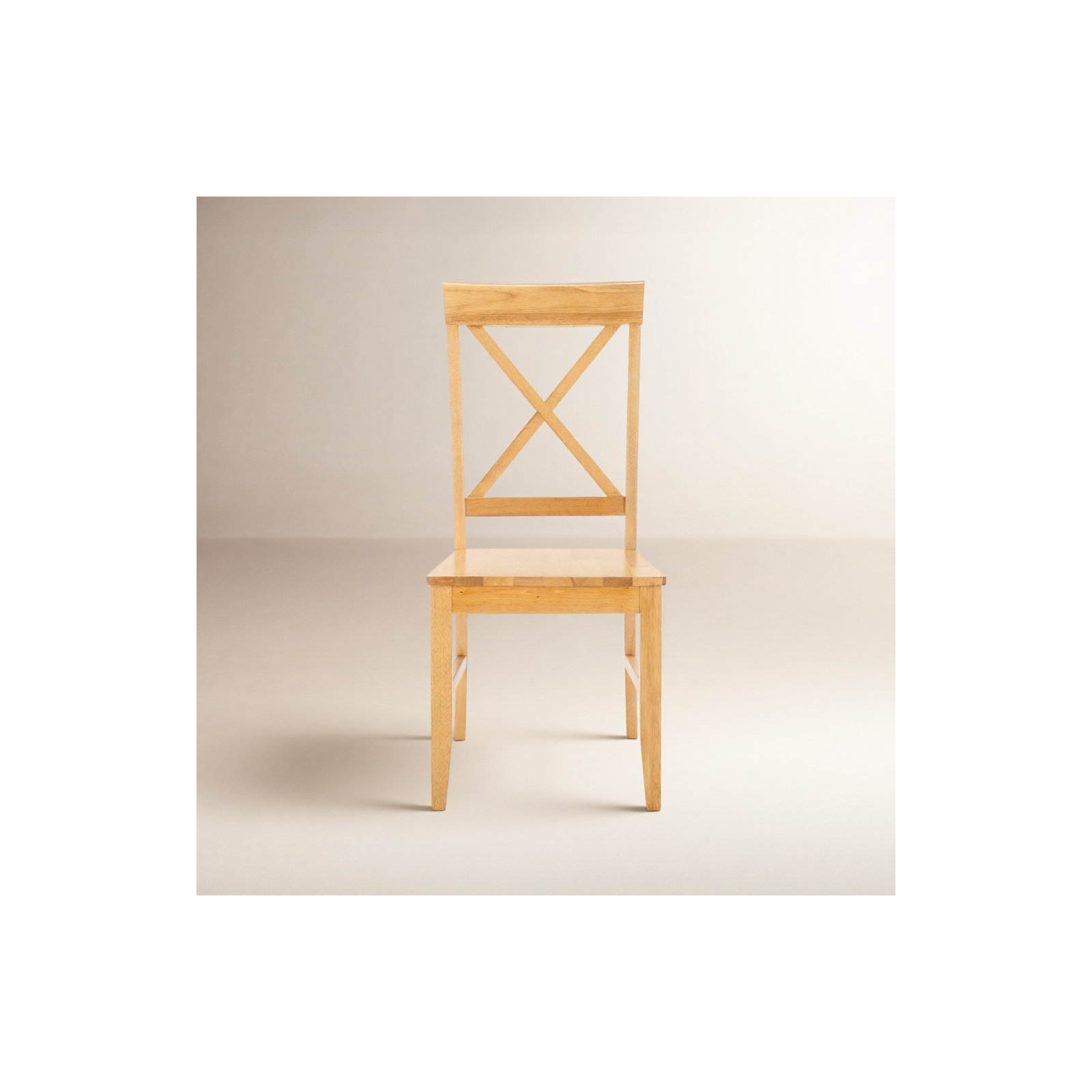 Cierra X-Back Side Chair, Light Oak