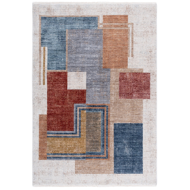 Tapis de performance abstraite Forum305, Rectangle 5 pi x 7 pi