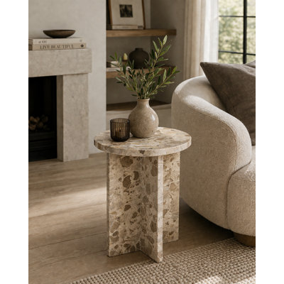 Table d'appoint en marbre Wrenley
