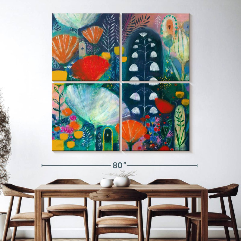 Nuit Blanche, 74" H x 74" W