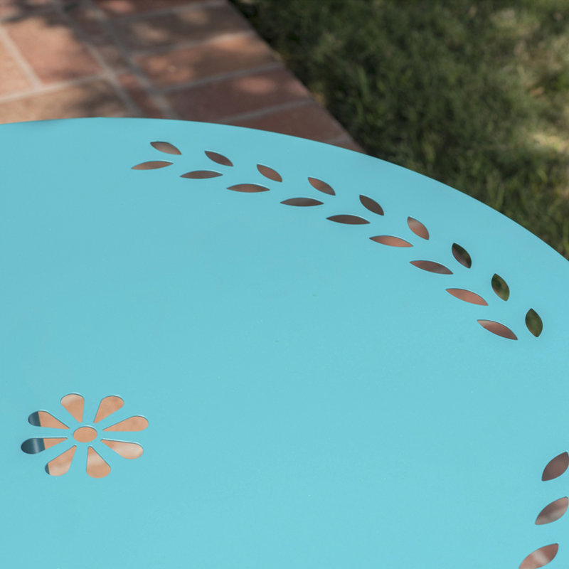 3PC dining table set, Teal
