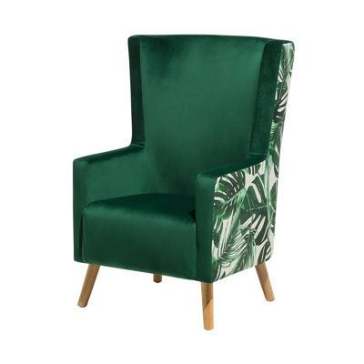 Samira Velvet Wingback Chair