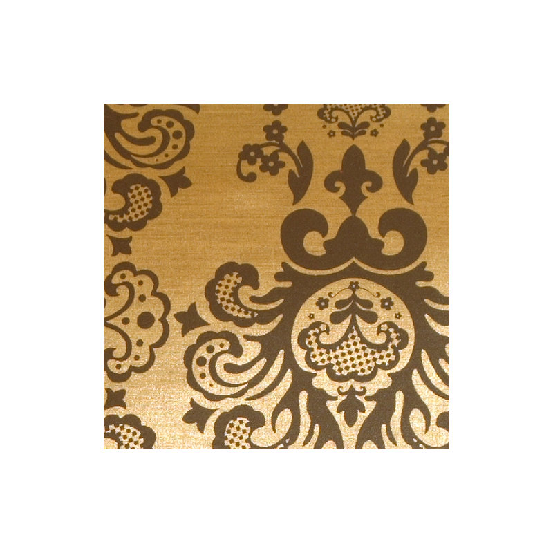 Coussin décoratif Susan, Doré / Brun