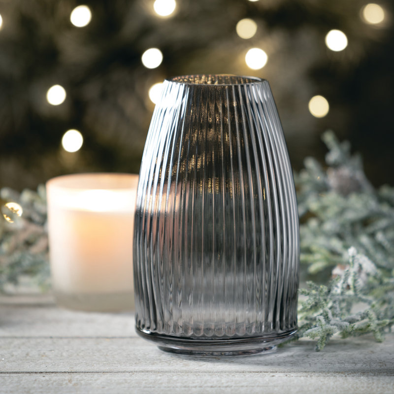 Ruebin 8'' Glass Table Vase, Black