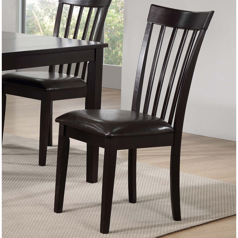 Chaise en bois massif Filippa, Espresso
