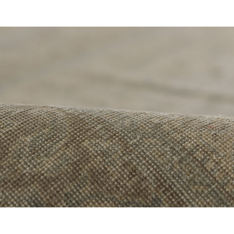 Wool Oriental Area Rug in Gray, Rectangle 9' x 12'