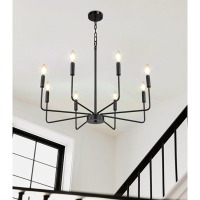 8-light Modern Farmhouse Chandelier