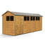 Modular Apex Garden Shed  18X6 With Windows-1213041640