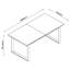 Lafabrica Extendable Metal Base Dining Table