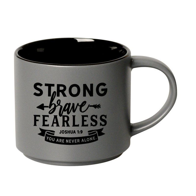 Grande tasse en céramique 16 oz Strong Empilable Fearless