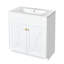 Ensemble de meuble-lavabo moderne avec lavabo en céramique, armoire de rangement autoportante moderne, portes à fermeture douce