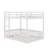 Full Over Full Wood Bunk Bed With Ladder-1367410319