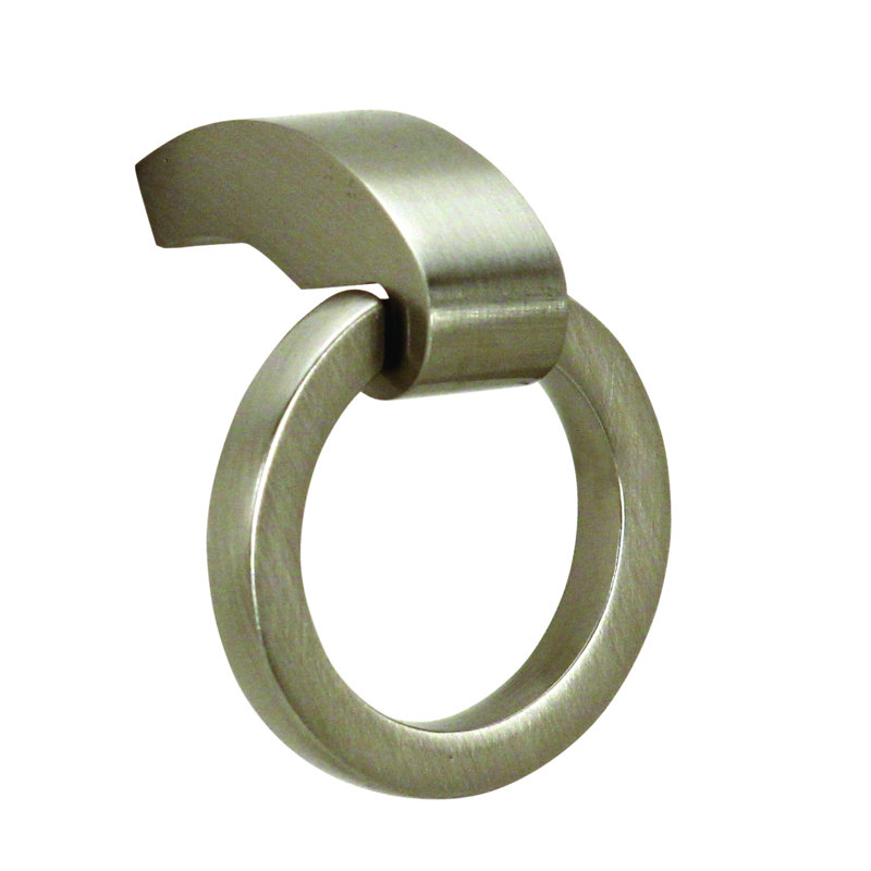 Unlacquered Brass Modern Drop Bail Ring Pull