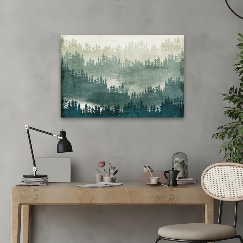 Paysage de montagne traditionnel, H 24 po x l 16 po