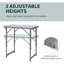 Table de camping portable