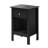 One Drawer End Table/Nightstand Black-694660315