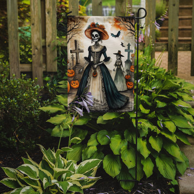 Double Sided 15.5'' H x 11.25'' W Polyester Halloween Garden Flag