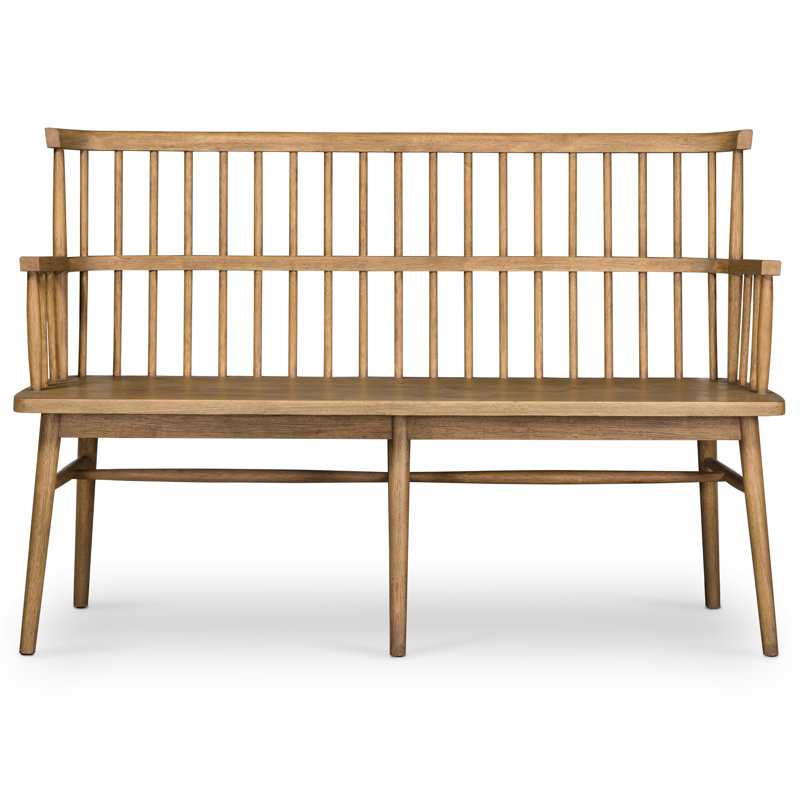 Aspen Solid Wood Bench, Brown