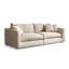 Causeuse-coussin modulaire en chenille crème et blanc-22893638