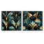 Gillis - Ensemble de 2 collages carrés à formes abstraites-102162231-102162232