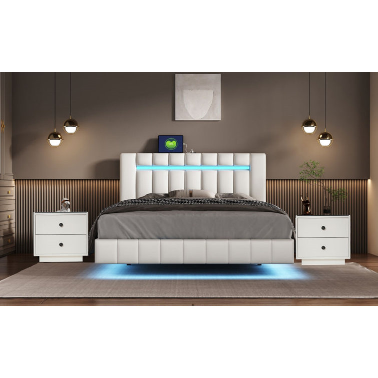 1pc nightstand, white