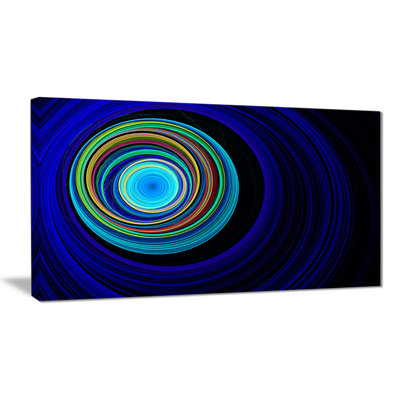 " Endless Tunnel Blue Ripples "