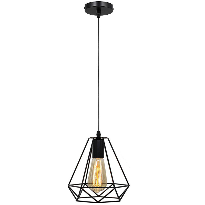 Seawright 1 - Light Geometric Pendant, Black