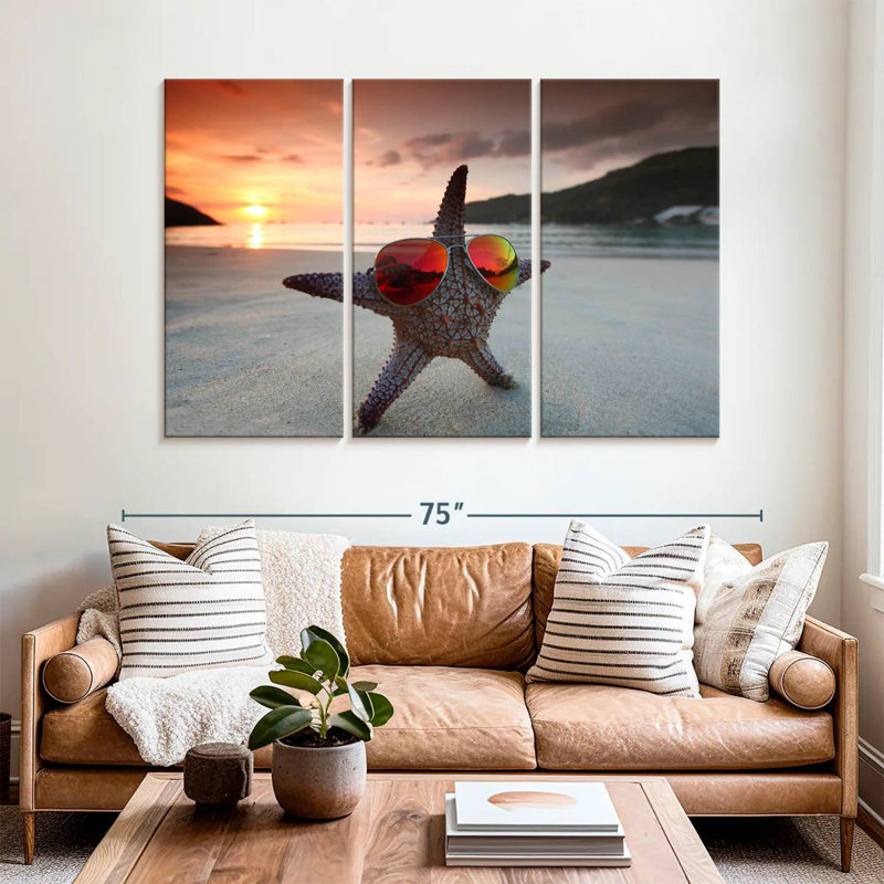 Cool Starfish, 42" H x 65" W