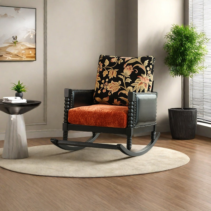 Chaise berçante Luxury, Rouge