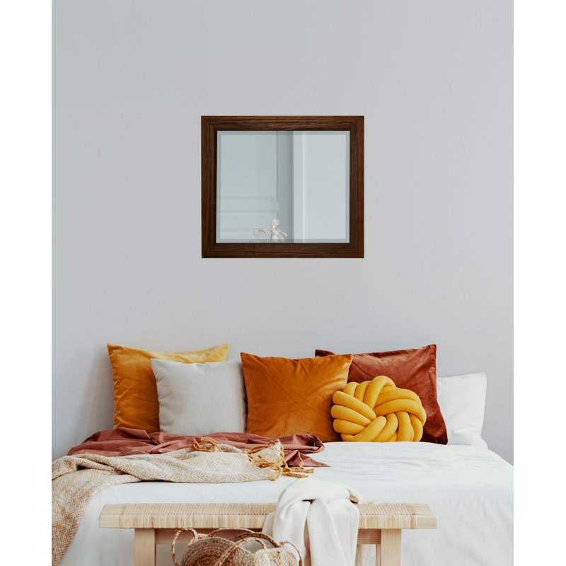 Miroir d'appoint Narely, 32,75 po x 26,75 po, Moka