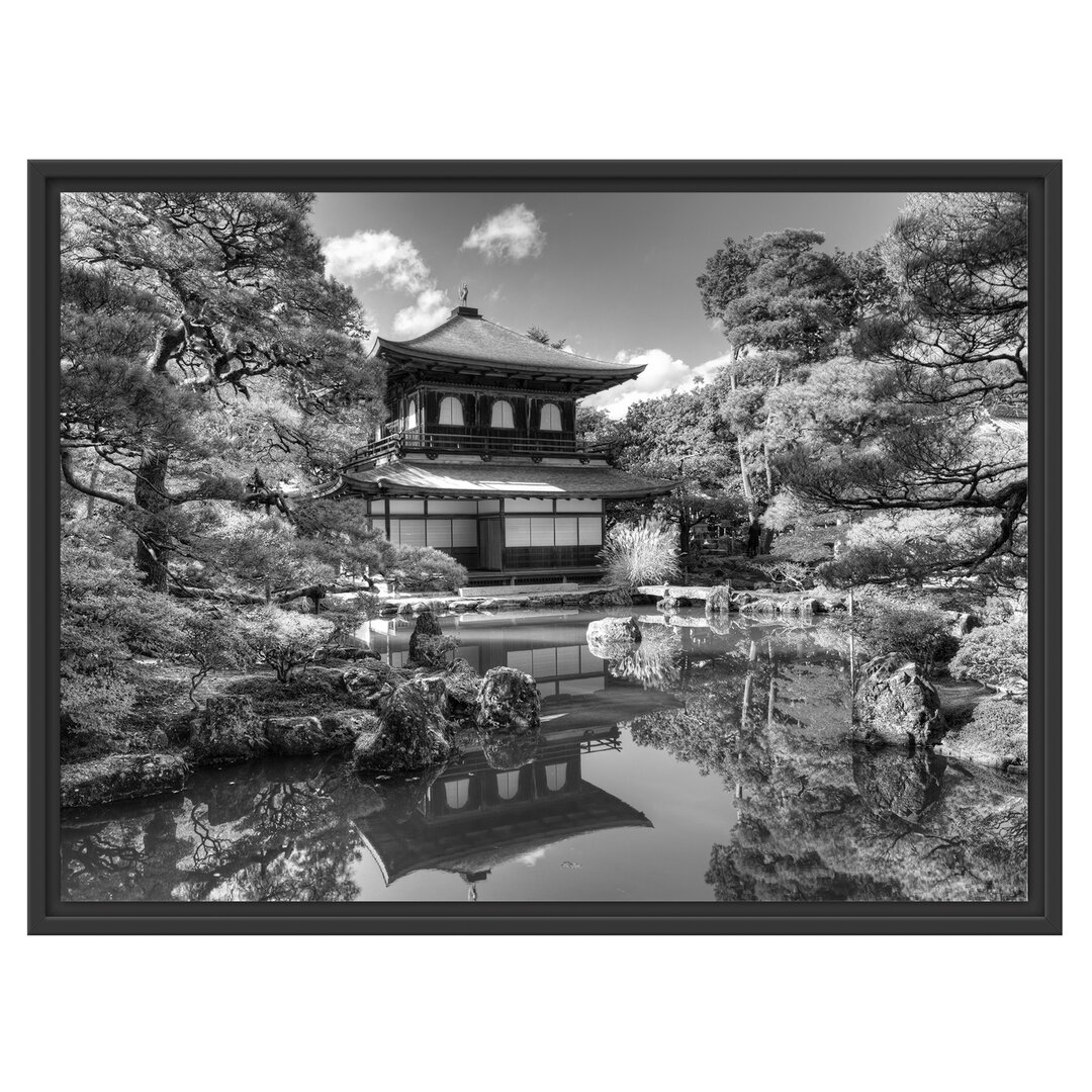 Gerahmtes Wandbild Ginkaku-ji-Tempel in Kyoto