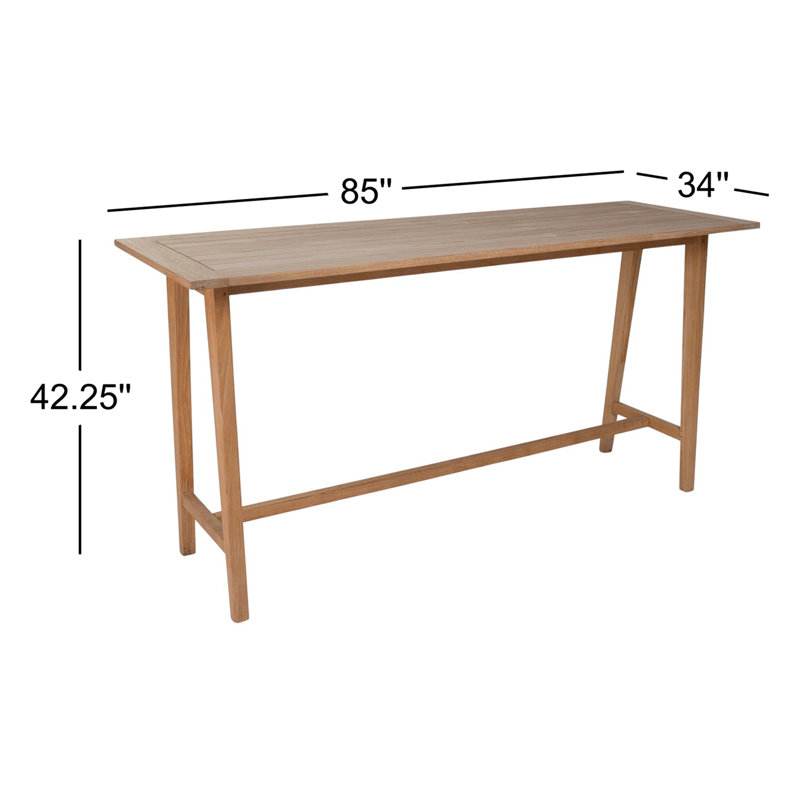 Knightly Outdoor Teak Bar Table