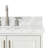 31'' Single Bathroom Vanity with Carrara Marble Top-93359338
