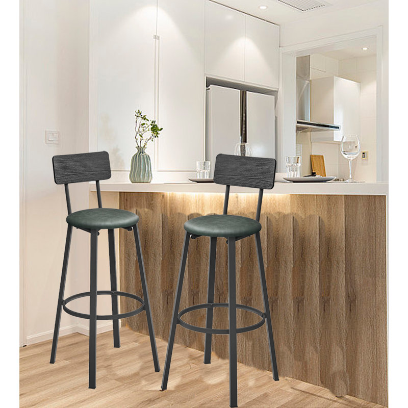 Bar Stool, Green, Gray