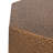 23" Brown Iron Hexagonal Pedestal End Table