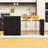 Extendable Kitchen Island with Storage Drawers, Cabinets, Open Shelves and Built-In Charging Station-1194175184