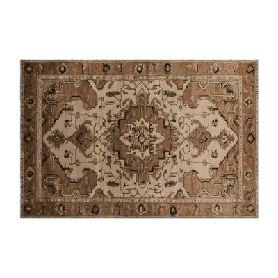 Tapis d'intérieur et d'extérieur brun Persian