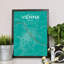 Vienna City Map - No Frame Print-1363227787